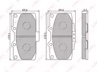 Передние тормозные колодки Lynx  BD-7107