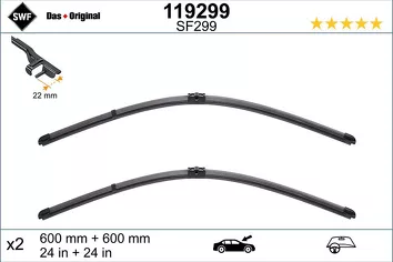 SWF VisioFlex 119299 <span>щетки стеклоочистителя 600/600 мм</span>