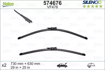 Valeo Silencio Flat VF476 <span>щетки стеклоочистителя 730/630 мм</span>