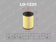 Масляный фильтр Lynx  LO-1225