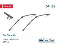 Комплект дворников Denso Flat 700/700 мм DF-123