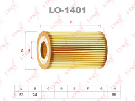 Масляный фильтр Lynx LO-1401 LO-1401