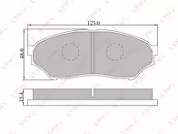 Передние тормозные колодки Lynx  BD-5512