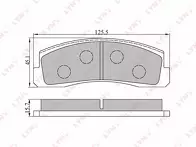 Передние тормозные колодки Lynx  BD-4602