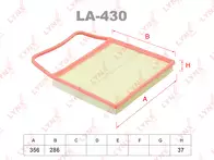 Воздушный фильтр Lynx  LA-430