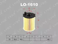 Масляный фильтр Lynx  LO-1610