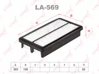 Воздушный фильтр Lynx LA-569