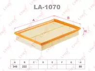 Воздушный фильтр Lynx  LA-1070