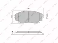 Передние тормозные колодки Lynx BD-5113 для Mazda MPV 2 пок.