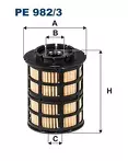 Топливный фильтр Filtron  PE 982/3