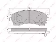 Передние тормозные колодки Lynx  BD-5101