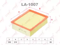 Воздушный фильтр Lynx  LA-1007
