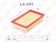 Воздушный фильтр Lynx  LA-243
