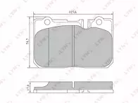 Передние тормозные колодки Lynx  BD-7567