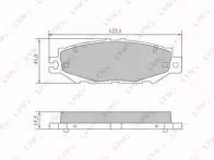 Задние тормозные колодки Lynx  BD-7570