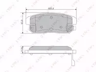 Задние тормозные колодки Lynx BD-5719 для Nissan Primera 3 пок. / P12 / универсал