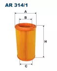 Воздушный фильтр Filtron AR 314/1