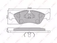 Передние тормозные колодки Lynx  BD-1402