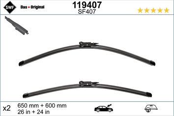 SWF VisioFlex 119407 <span>щетки стеклоочистителя 650/600 мм</span>