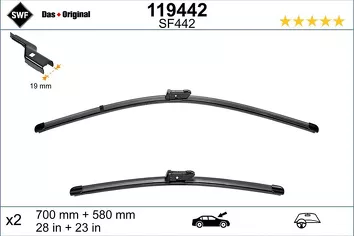 SWF VisioFlex 119442 <span>щетки стеклоочистителя 700/580 мм</span>