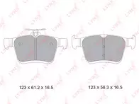 Задние тормозные колодки Lynx  BD-8045