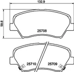 Передние тормозные колодки Hella Pagid  8DB 355 028-911