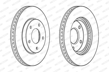 Ferodo DDF1599 <span>тормозной диск вентилируемый</span>