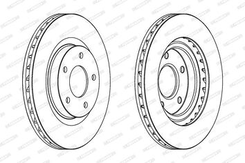 Ferodo DDF1624 <span>тормозной диск вентилируемый</span>