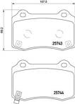 Задние тормозные колодки Brembo P 30 074 для Tesla Model X 1 пок.