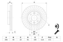 Тормозной диск Bosch  0 986 479 A86