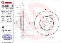 Тормозной диск Brembo Prime Line  09.8665.11