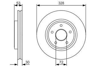 Bosch 0 986 479 R48 <span>тормозной диск вентилируемый</span>
