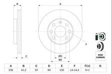 Тормозной диск Bosch  0 986 478 192