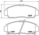 Передние тормозные колодки Brembo  P 28 034