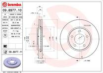 Тормозной диск Brembo Prime Line 09.8977.10 для Chrysler Voyager 4 пок.