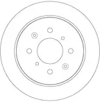 Тормозной диск TRW  DF6378