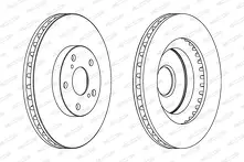 Тормозной диск Ferodo  DDF1646