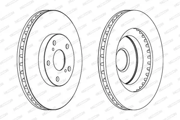 Ferodo DDF1646 <span>тормозной диск вентилируемый</span>