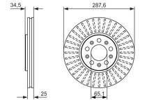 Тормозной диск Bosch 0 986 479 914 для Volkswagen Golf 4 пок.