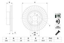 Тормозной диск Bosch  0 986 479 771