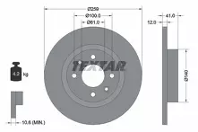 Тормозной диск Textar  92175103