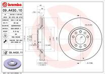 Тормозной диск Brembo Prime Line 09.A430.11 для Peugeot 407 1 пок. / седан