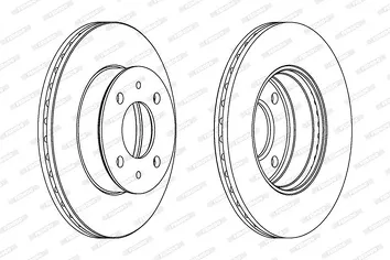 Ferodo DDF1632 <span>тормозной диск вентилируемый</span>