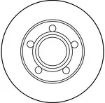 Тормозной диск TRW DF2651 для Volkswagen Passat B5 / универсал