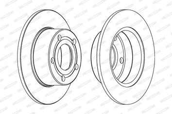 Ferodo DDF321 <span>тормозной диск полный</span>