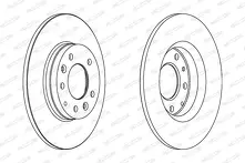 Тормозной диск Ferodo  DDF1500