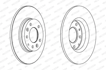 Ferodo DDF1500 <span>тормозной диск полный</span>
