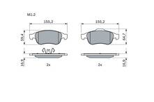 Передние тормозные колодки Bosch 0 986 494 441 для Renault Grand Scenic 3 пок. / рестайлинг