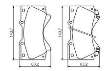 Передние тормозные колодки Bosch  0 986 494 449