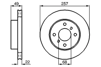 Bosch 0 986 478 567 <span>тормозной диск вентилируемый</span>